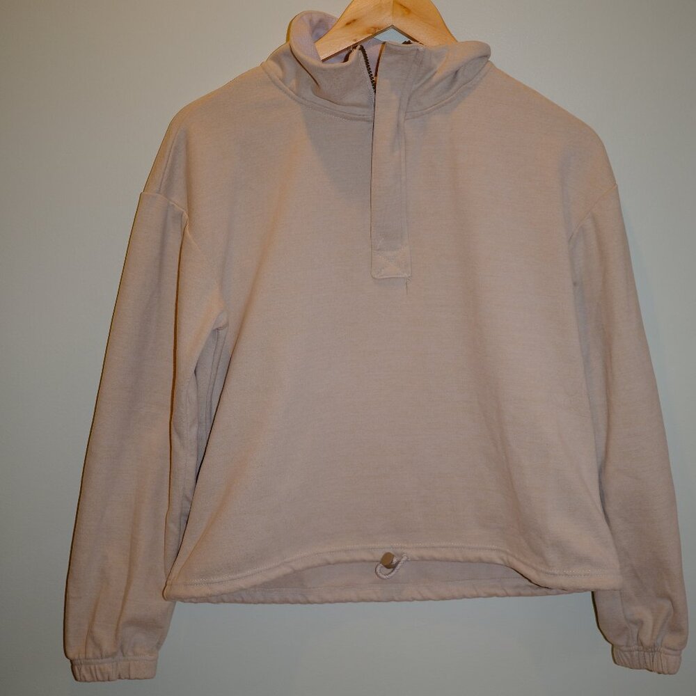 Avalanche Half Zip Pullover Women’s Size S | Tan | Soft Athleisure